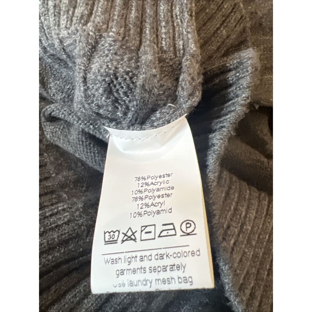 New PJ Paul Jones Men's Button Stand Collar Cable Knit Cardigan Sweater Size Med - Picture 5 of 5
